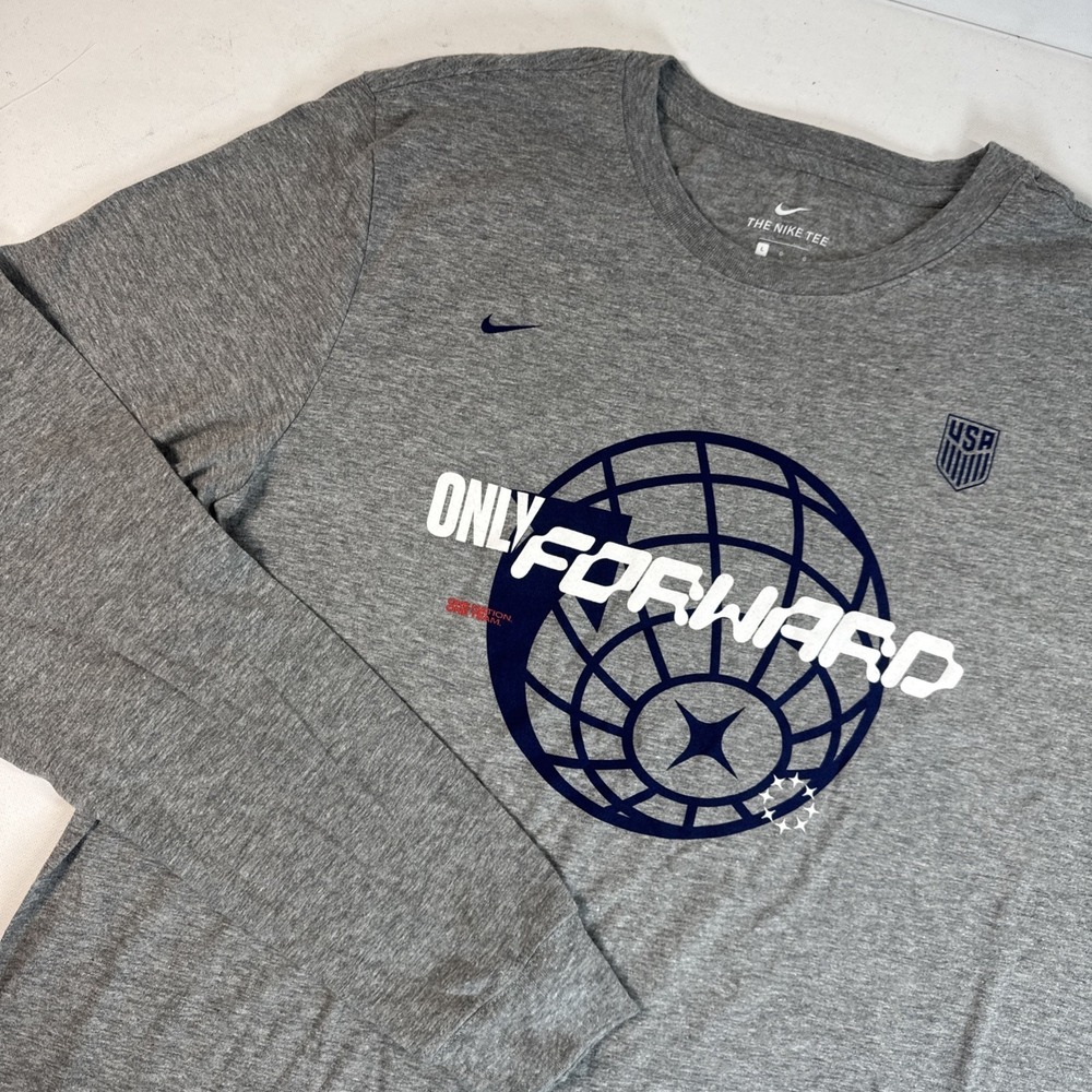 USA Soccer Only Forward Nike Long sleeve Tee Grey Size L